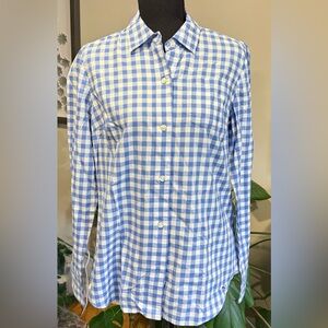 NWOT Vineyard Vines Blue and White Gingham Button- Down Shirt